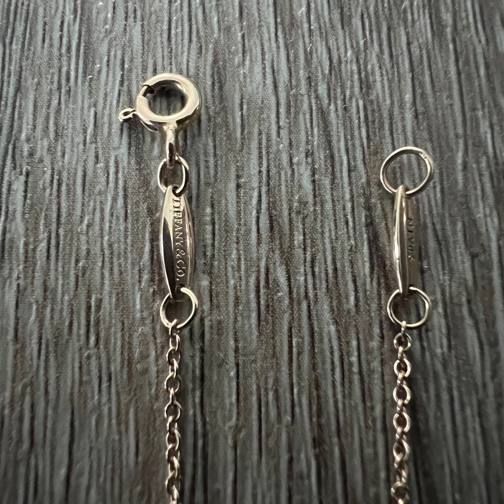 Tiffany & Co. Gold Heart Necklace with Silver Accents - Picture 5 of 10